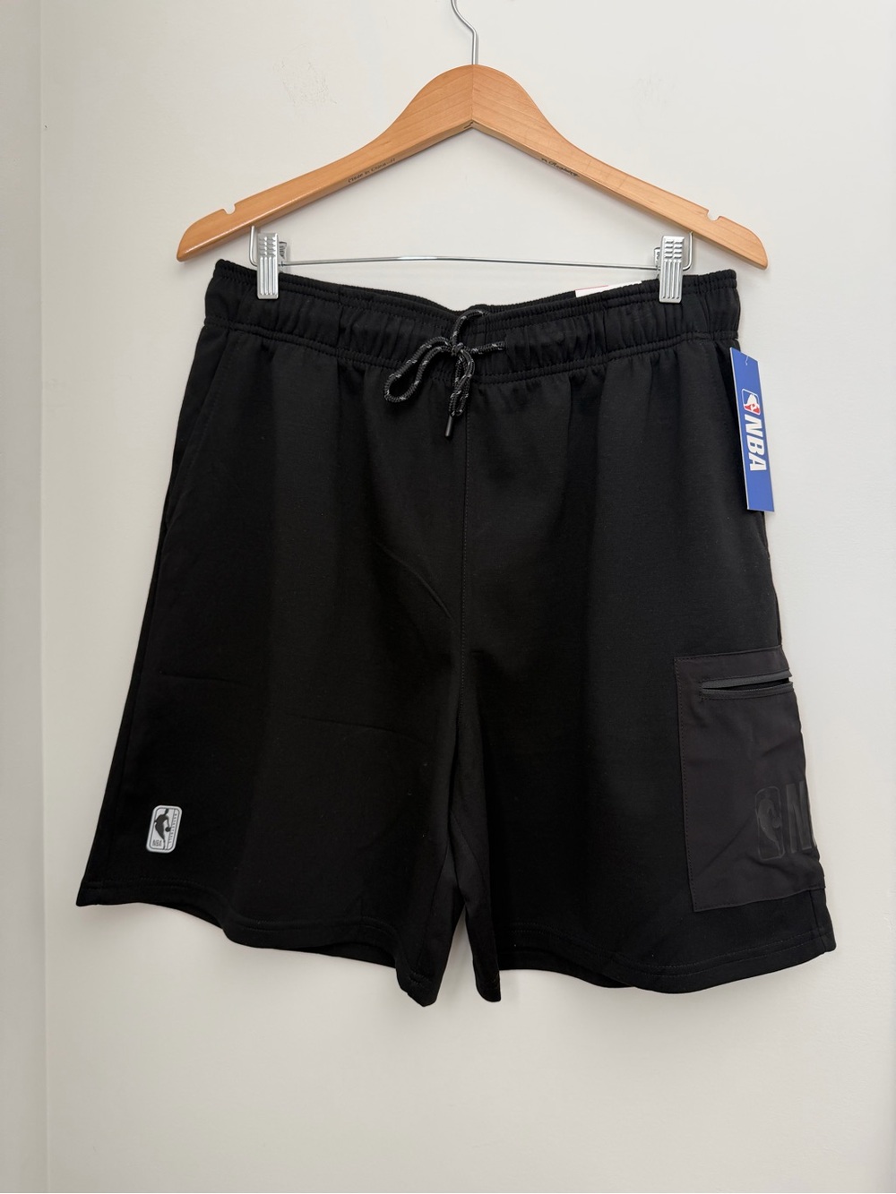 Men’s NBA Black Basketball Shorts with Zip Pocket